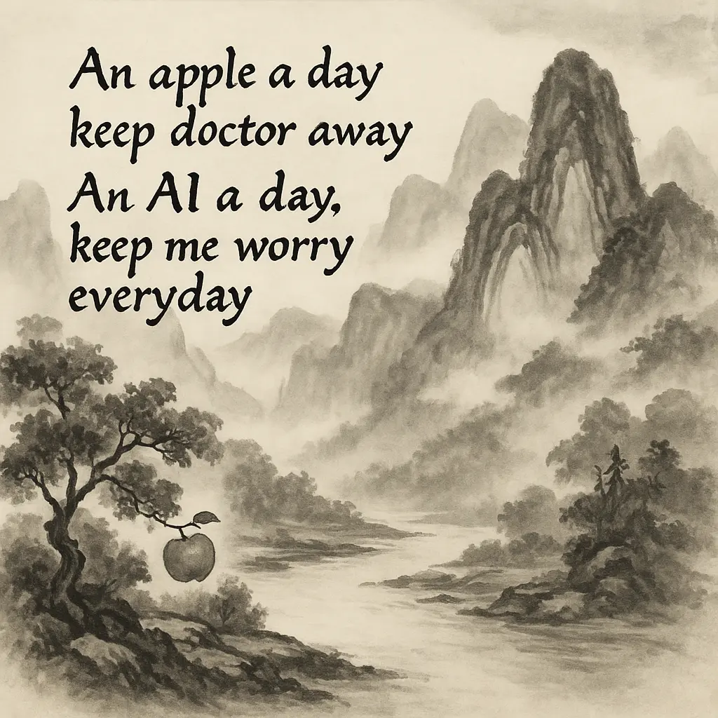 當「An apple a day」變成「An AI a day」：解鎖AI焦慮症時代的生存指南