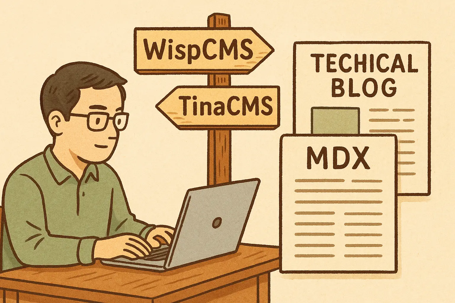 技術博客系統對比：從 WispCMS 到 TinaCMS 的選擇歷程與 MDX 支持分析